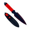 Μαχαίρια Σκοποβολής x3 Με Κοκκινη Λαβή(17 cm Συνολικό Μήκος)