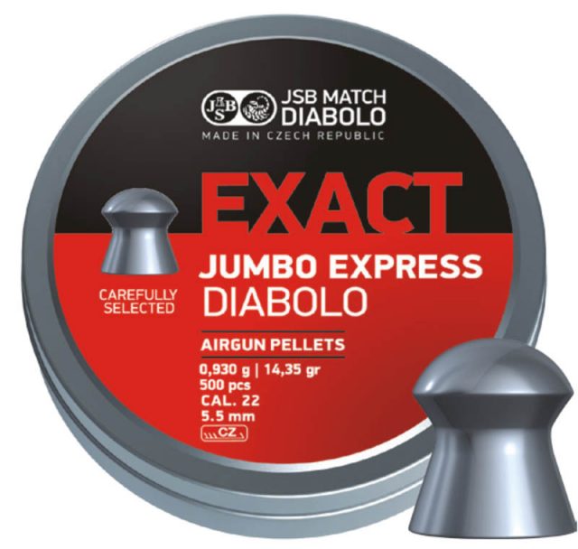 Πρώτη Εικόνα https://vasilikos-import.gr/wp-content/uploads/2020/12/-JSB-EXACT-JUMBO-5.52mm-500-EXPRESS-0.93gr-14.35g.jpg