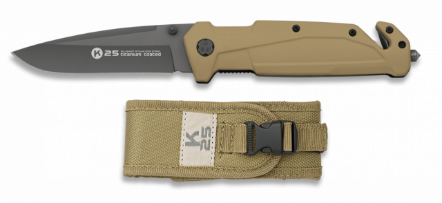 Κύρια Εικόνα https://vasilikos-import.gr/wp-content/uploads/2021/01/SOYGIAS-K25-Rubber-pocket-knife.-Titanium-coated-TAN-18487.png